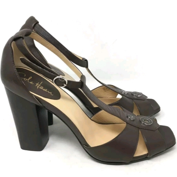 Cole Haan Shoes Cole Haan Air Womens Brown T Strap Sandals B Poshmark